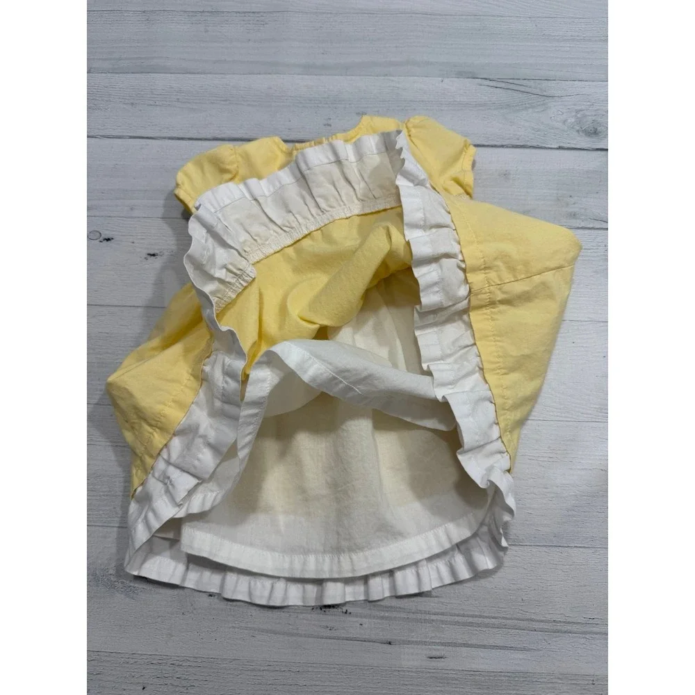 Gymboree girls 2006 yellow smocked lemon dress 0-3 months